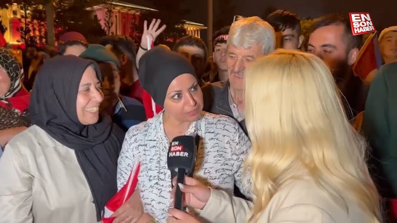 Beştepe'de vatandaşların Cumhurbaşkanı Erdoğan sevgisi