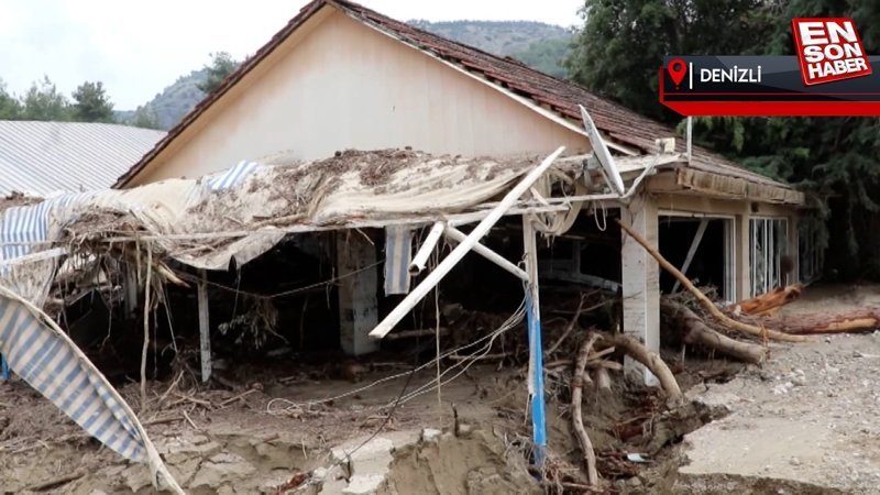 Pamukkale'de sel felaketi