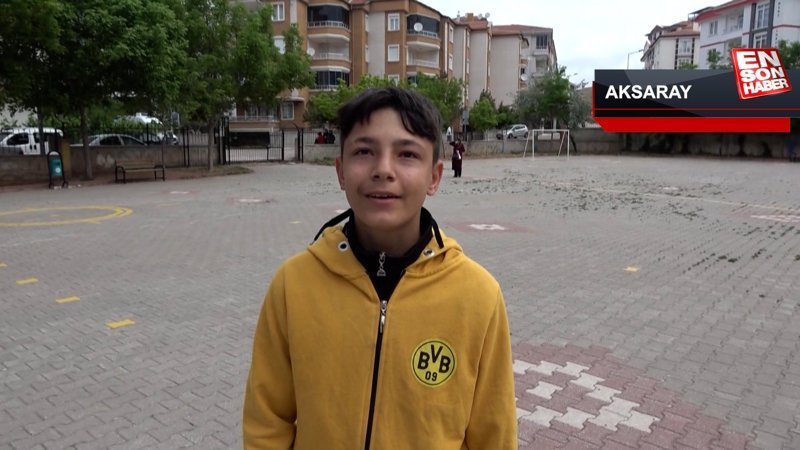 Aksaray'da LGS sınavına giderken kimliğini düşürdü: Polis imdadına yetişti