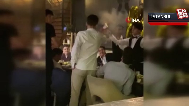 İstanbul’da doğum günü partisinde 100 lira yaktılar