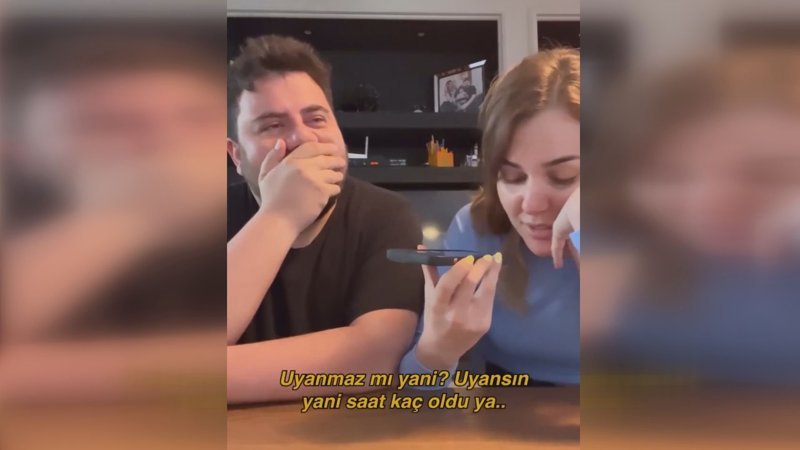 Berfu Yenenler Murat Dalkılıç'a telefon şakası yaptı