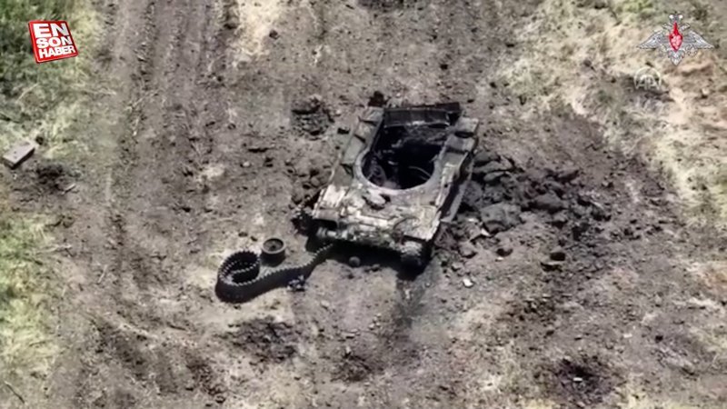 Rusya Savunma Bakanlığı, Leopard tanklarının vurulduğu anları paylaştı