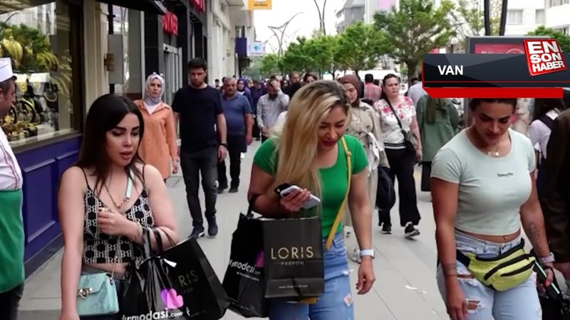 Tatillerini Van'da geçiren İranlı turistler ekonomiyi hareketlendiriyor