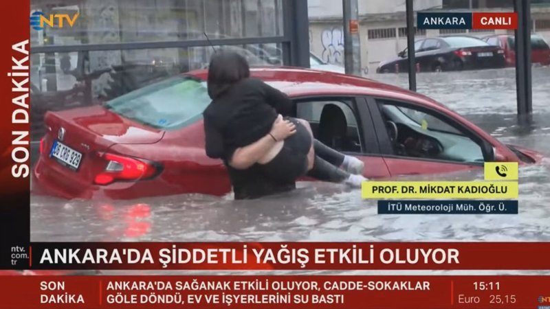 Ankara'dan sel manzaraları