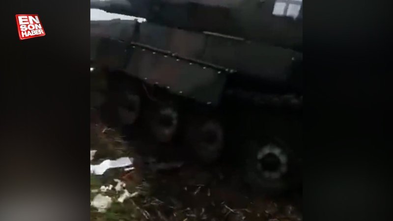 Ukrayna'nın Almanya'dan aldığı Leopard tankı Ruslar ele geçirdi