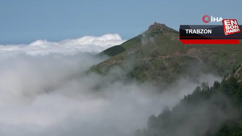 Trabzon'un yaylalarından eşsiz bulut denizi manzaraları