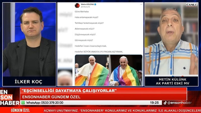 Metin Külünk: Eşcinsellik İslam'ı tasfiye operasyonudur