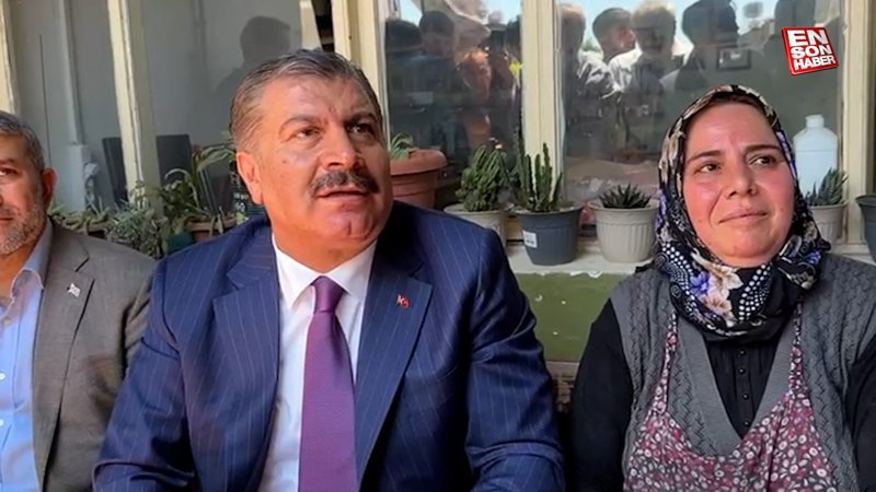 Fahrettin Koca, Hatay'da depremzedenin davetini geri çevirmedi