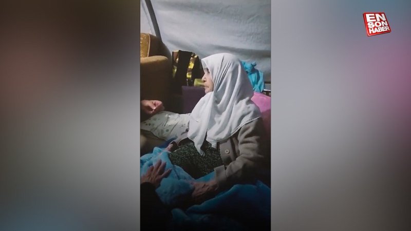 Hatay'da depremde evi yıkılan 91 yaşındaki Fatma Nine evine kavuştu