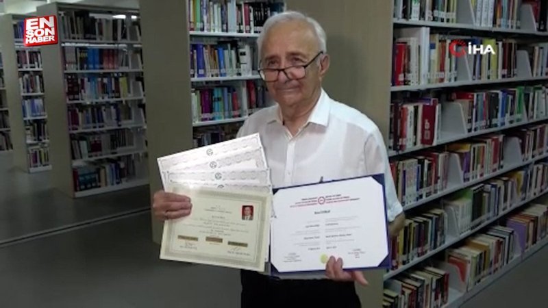 Adana'da 73 yaşında 7’nci yüksek lisansına başladı