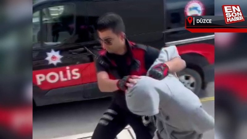 Düzce'de bebek arabasının altına torpil atan 2 şüpheli yakalandı