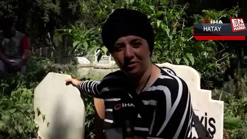 Hatay'da gözü yaşlı hala, yeğeninin doğum gününü unutmadı