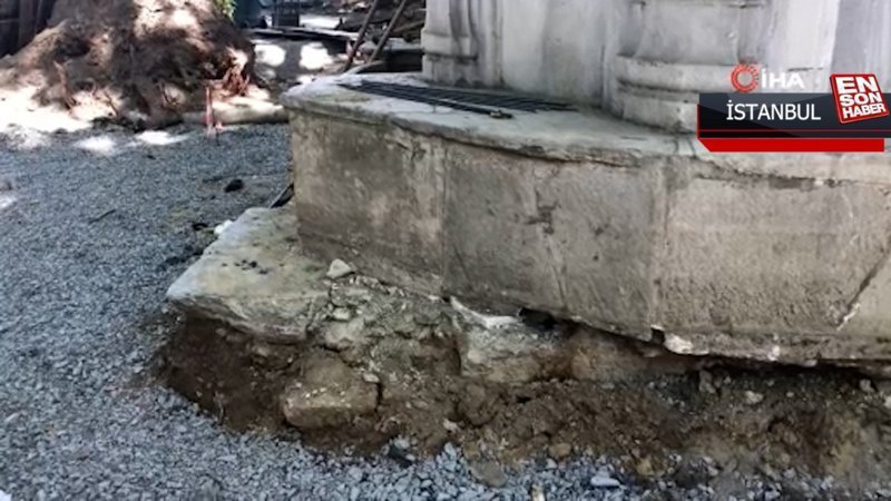 İBB'nin çalışması Emirgan Çeşmesi'ne zarar verdi
