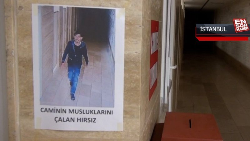 Sultangazi'de caminin musluklarını çalan hırsız aranıyor