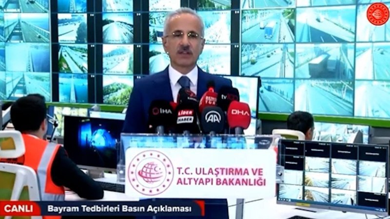 Ulaştırma ve Altyapı Bakanı Abdulkadir Uraloğlu, Kurban Bayramı'nda alınan tedbirleri açıkladı