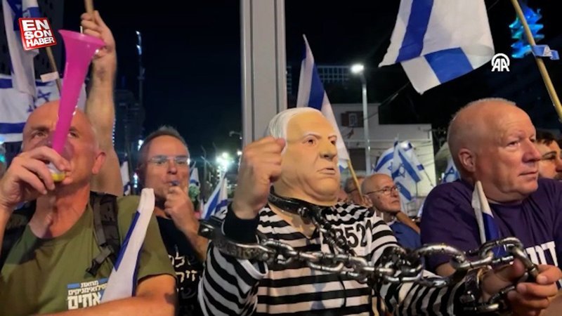 İsrail'de hükümet karşıtı gösteriler devam ediyor
