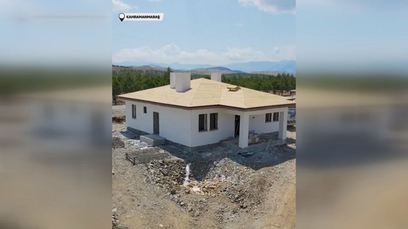 Mehmet Özhaseki Kahramanmaraş'ta inşa edilen deprem konutlarını paylaştı