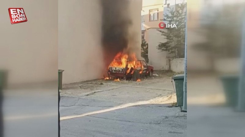 Bursa’da torpille oynayan çocuklar park halindeki aracı yaktı