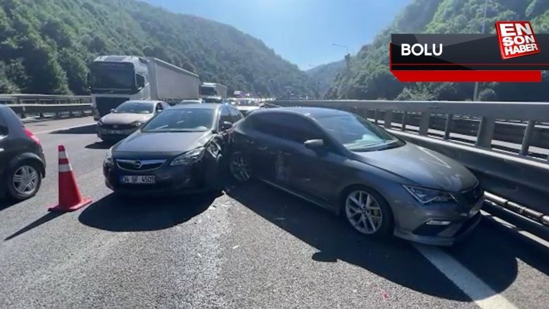 Bolu’da 18 araç birbirine girdi