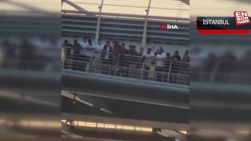 Serinlemek için Haliç Metro Köprüsü’nden suya atladılar