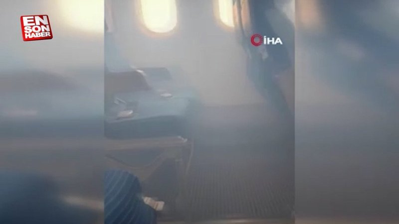 Tokyo’da kabinini duman kaplayan yolcu uçağı acil iniş yaptı