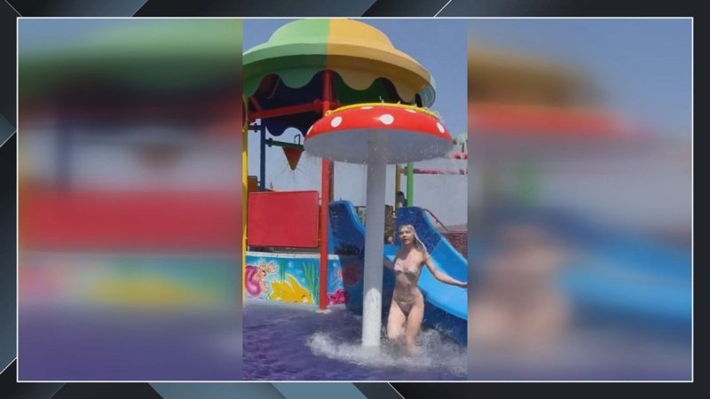 Çocuk havuzunda yüzen Aleyna Tilki , herkesi şaşırttı