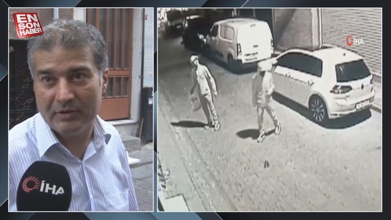 Bayrampaşa'daki kuaföre molotoflu saldırı anı kamerada