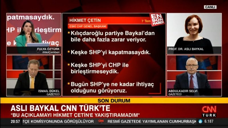 Aslı Baykal: CHP ele geçirildi