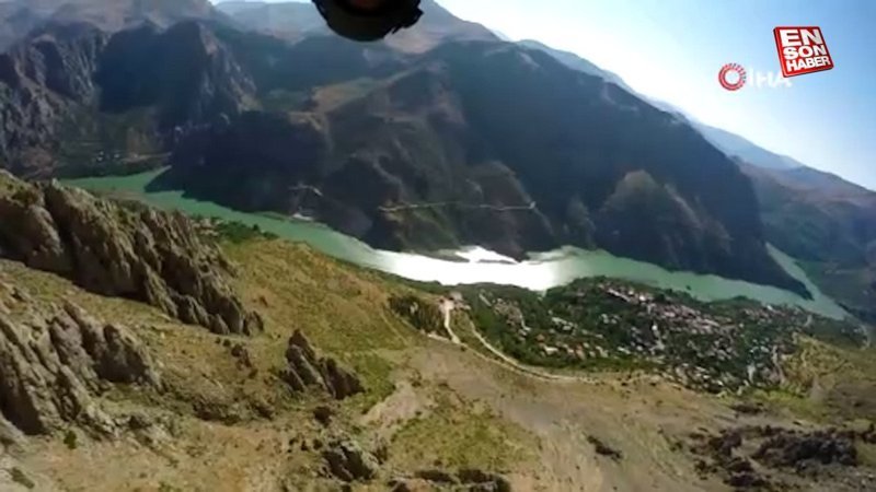 Erzincan'da adrenalin tutkunlarının vazgeçilmez rotası: Karanlık Kanyon