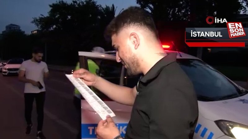 İstanbul'da makas atarken yakalanan sürücü: İlk cezam, devletimiz var olsun