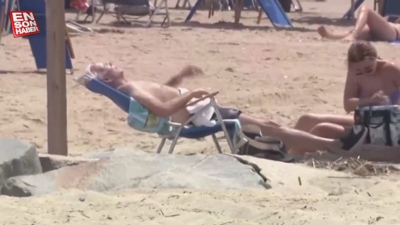 Joe Biden, güneşlenirken görüntülendi