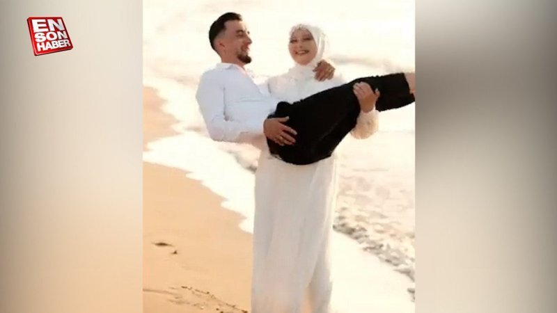 Düğün için yapılan fotoğraf çekiminde ilginç anlar