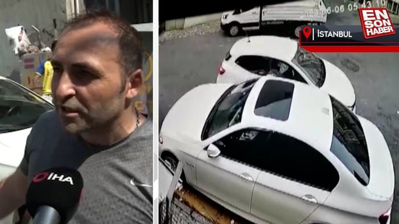 Esenyurt'ta aracı soyulan sürücünün 'güvenlik kameralı önlemi' işe yaramadı