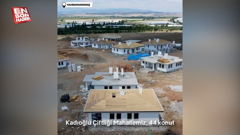 Kahramanmaraş'ın 3 köyünde yöresel mimariye uygun 92 ev inşa ediliyor