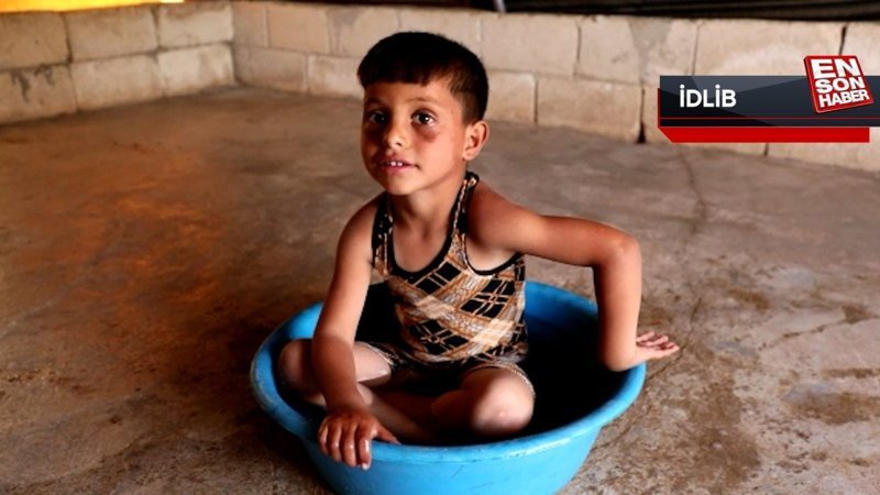 İdlib'de 47 dereceye ulaşan sıcaklıkların çocukları hasta etmesinden endişe ediliyor