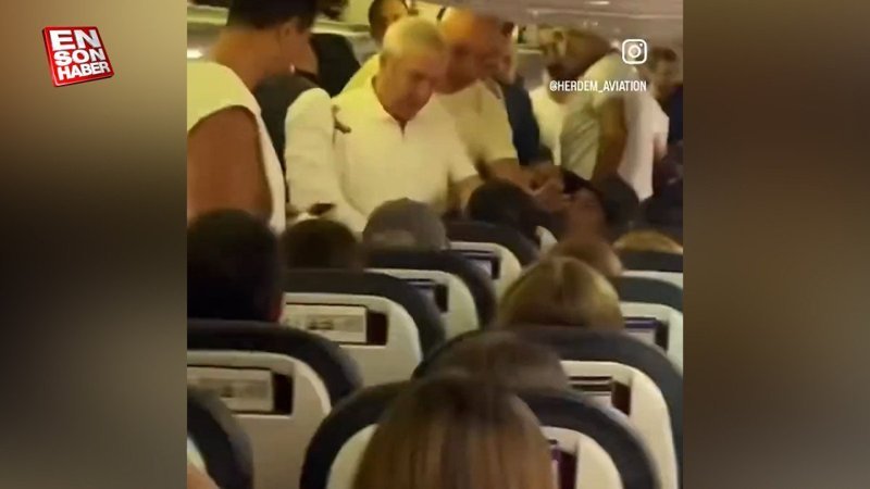 Aziz Yıldırım, bindiği uçakta çıkan kavgayı ayırdı