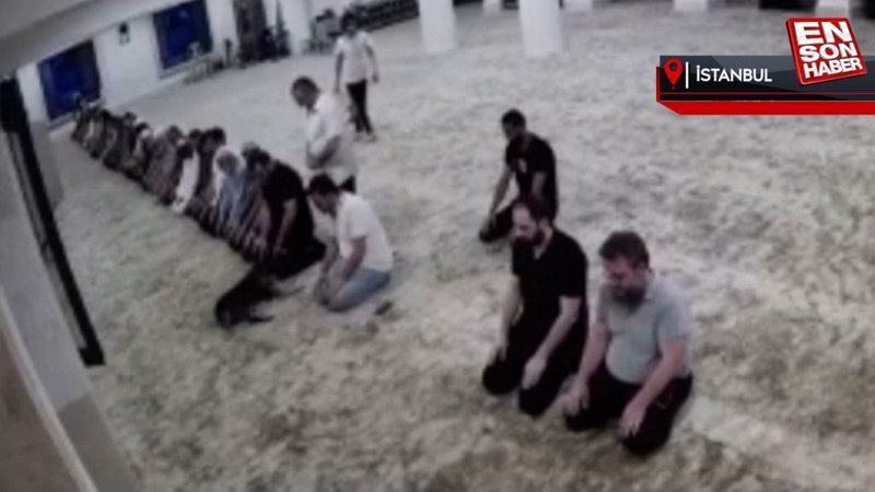 Başakşehir’de namaz vaktinde camiye giren köpek cemaate zor anlar yaşattı