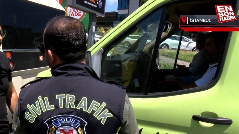 Beşiktaş'ta minibüsçülere yönelik denetim