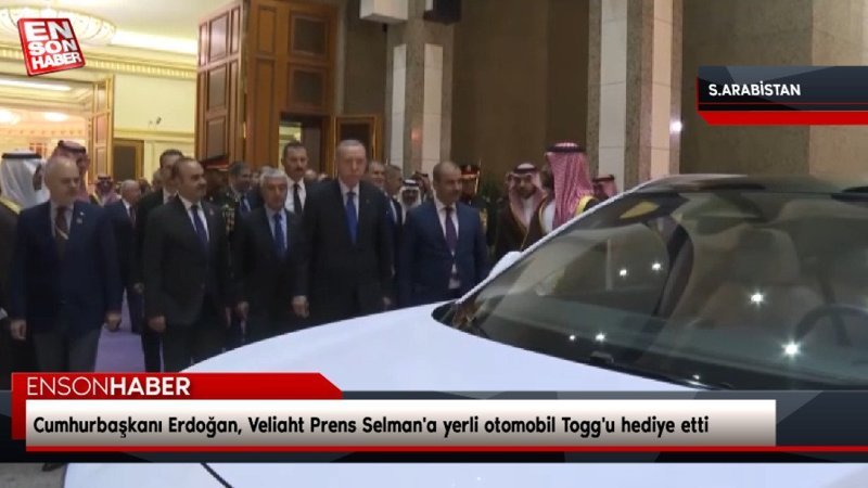 Cumhurbaşkanı Erdoğan, Veliaht Prens Selman'a yerli otomobil Togg'u hediye etti