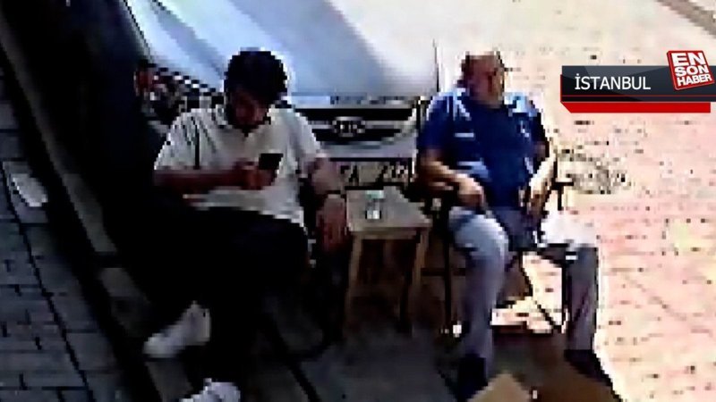 Kağıthane'de gencin üzerine kedi düştü