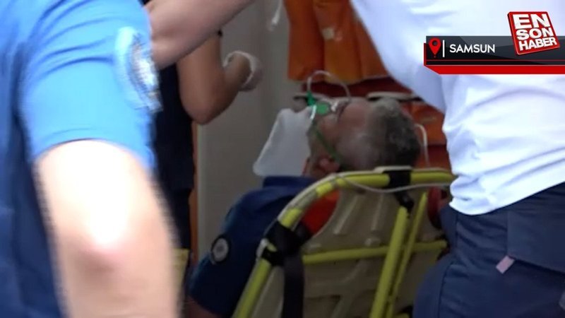 Samsun'da sigara koltuğu yaktı: 1'i polis 2 kişi dumandan etkilendi