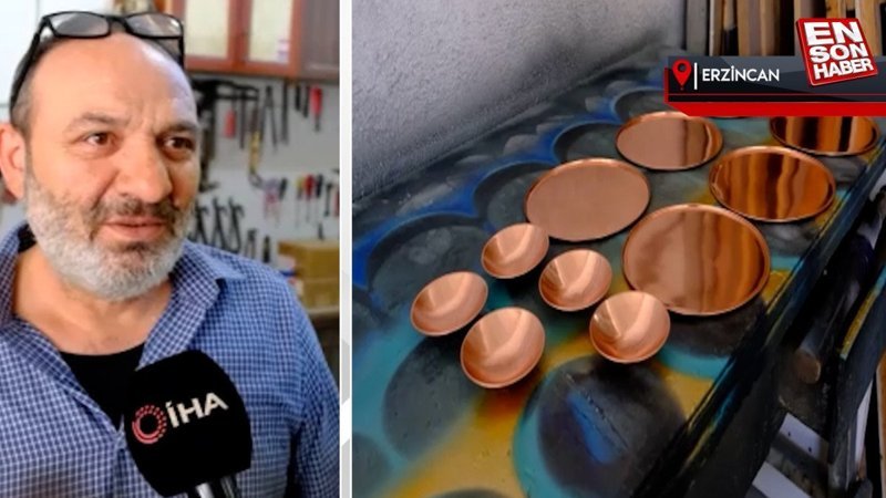 Unutulmaya yüz tutan bakırcılık Erzincan’da yaşatılmaya çalışılıyor
