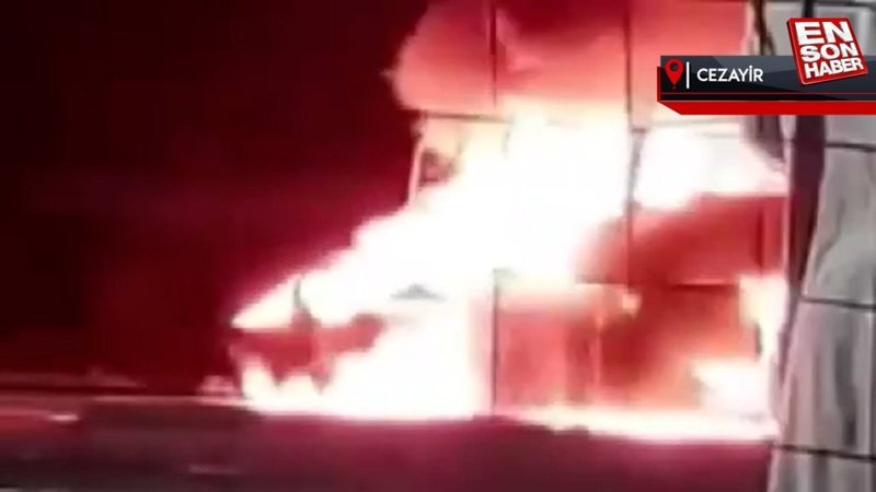 Cezayir'de yolcu otobüsü ile otomobil çarpıştı