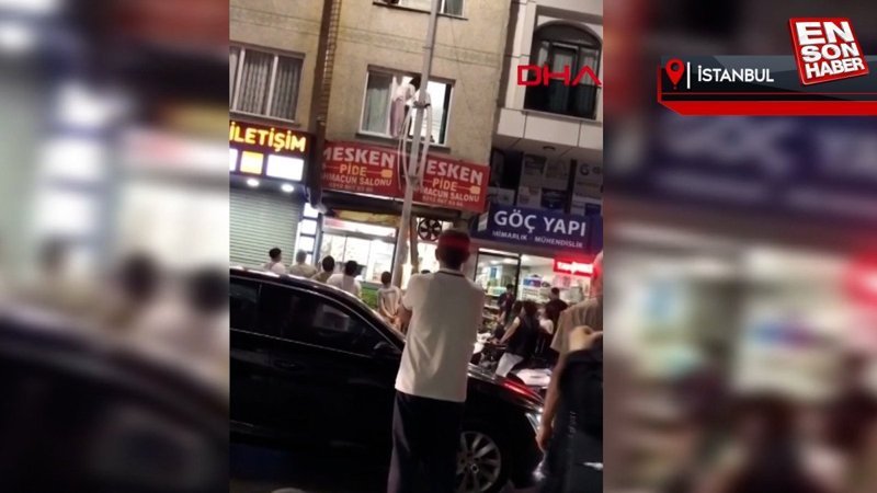 Sultangazi'de 14 yaşındaki Suriyeli çocuk, kavgadan korkup camdan atladı