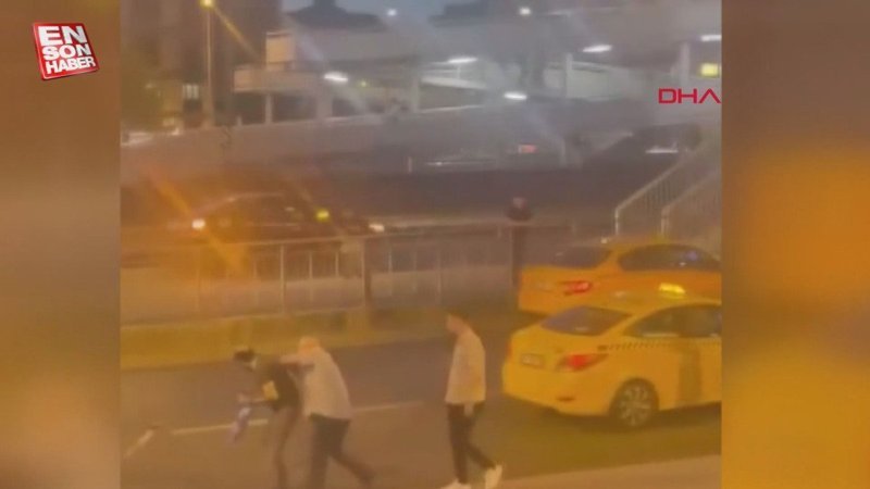 Bahçelievler'de taksici ile yolcu kavga etti