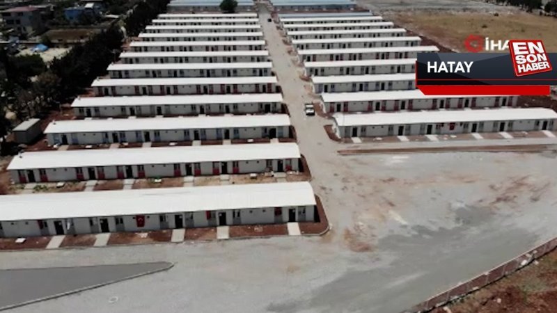 Hatay’daki briket evlerde yaşam başladı