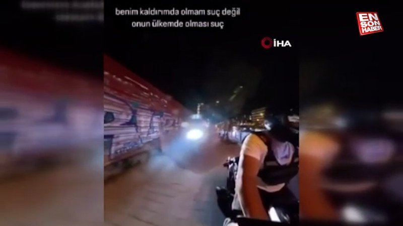İstanbul’da motosikletli şahıs çarşaflı kadınların üzerine sürerek korkuttu