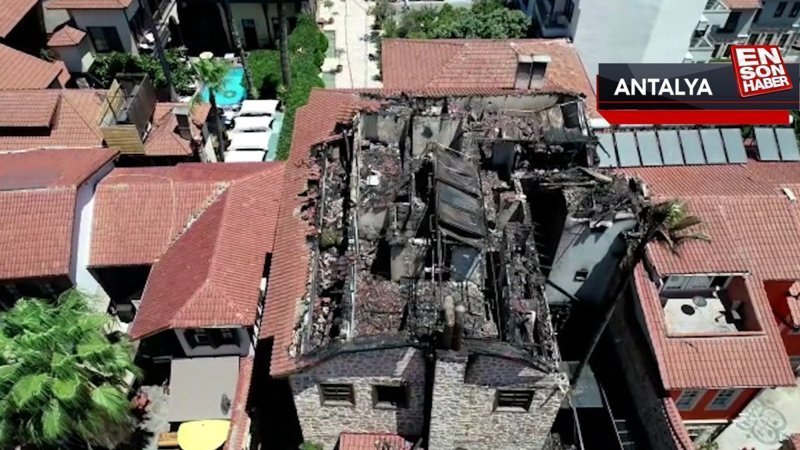 Antalya'da butik otel küle döndü