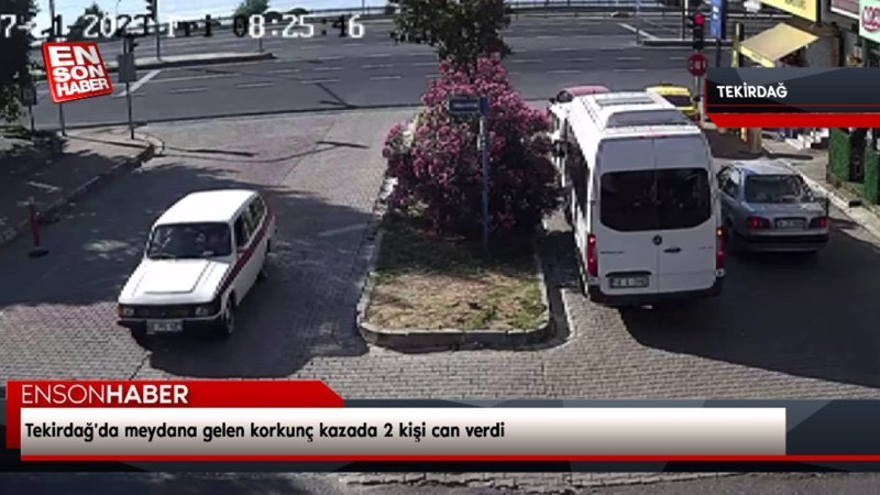 Tekirdağ'da meydana gelen korkunç kazada 2 kişi can verdi