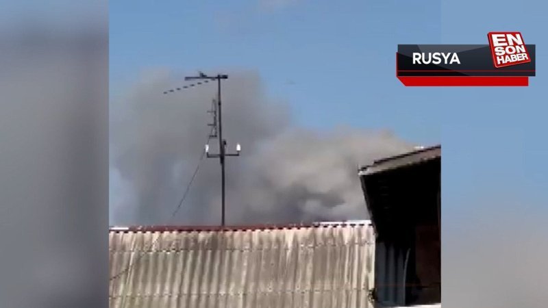 Ukrayna, Rusya'nın mühimmat deposunu İHA ile vurdu